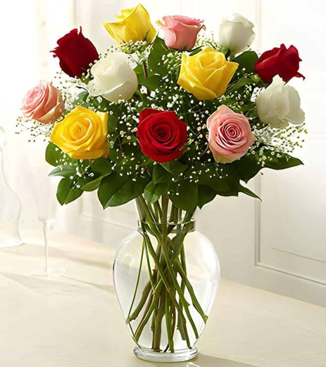 Premium Assorted Roses, Just Because