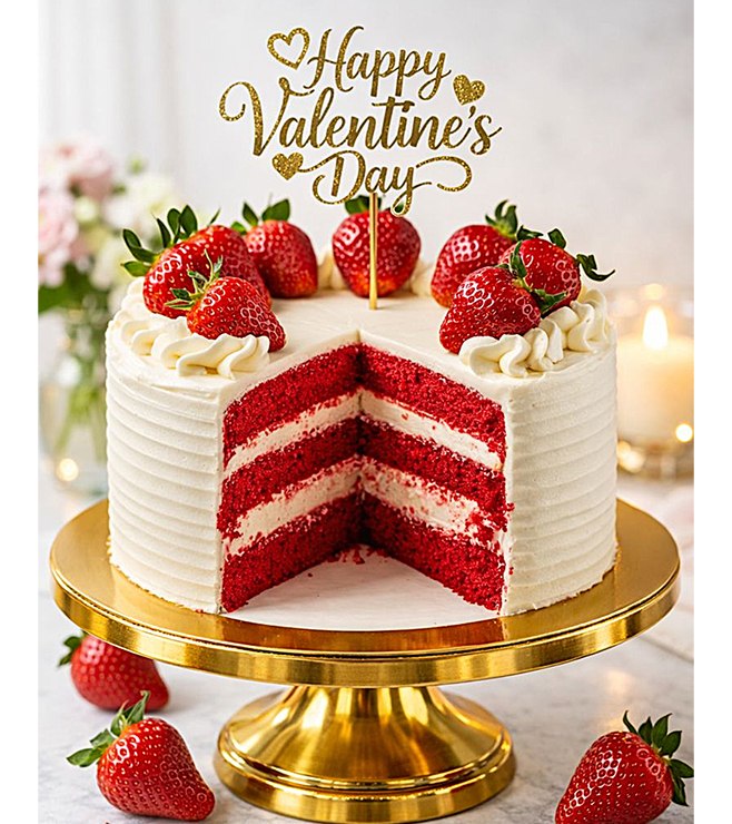 My Heart Says Yes Cake