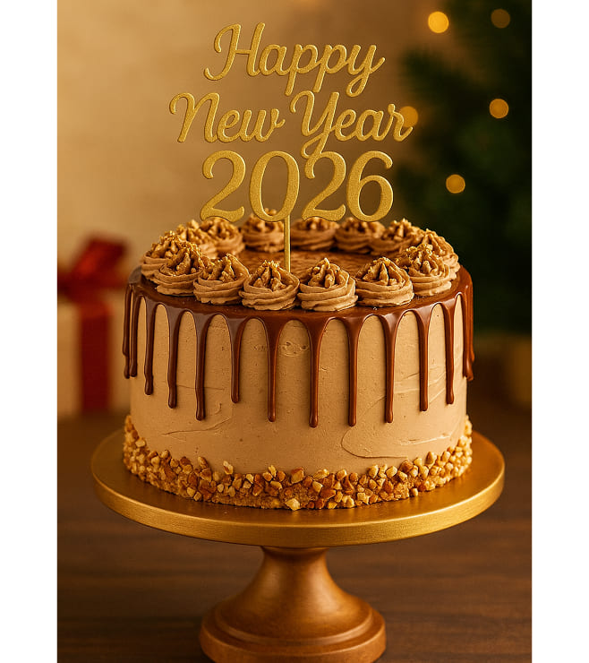 New Year Choco Deluxe Cake, New Year Gifts