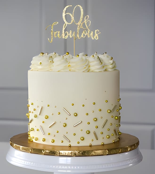 Opulent White Eid Cake