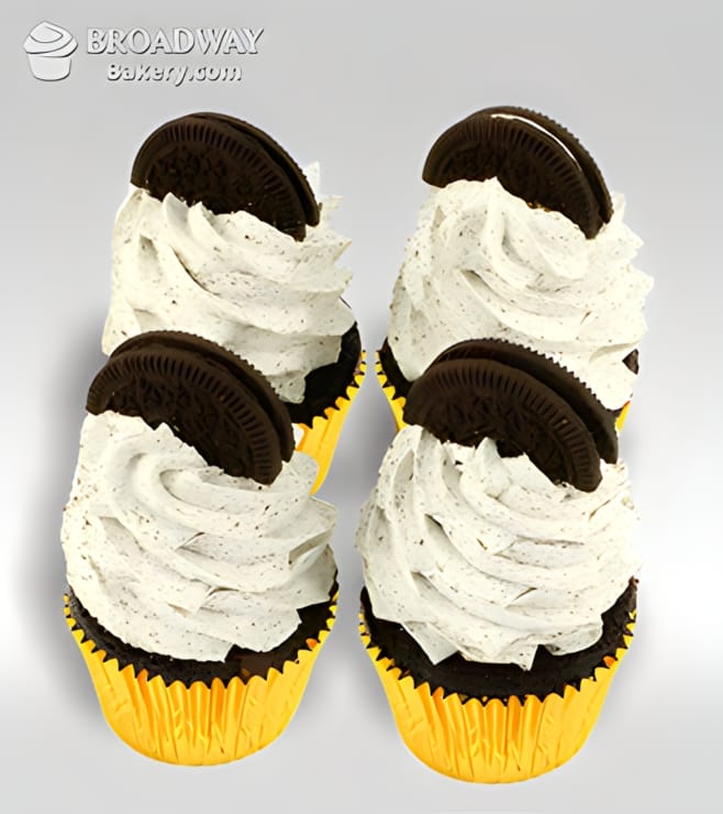 Oreo Decadence - 4 Cupcakes, Cupcakes & Cakes