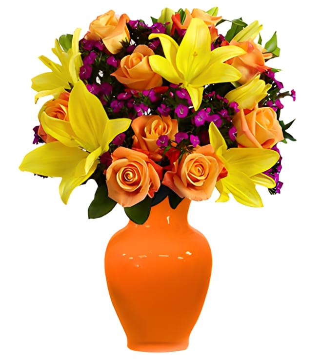 Summer Birthday Bouquet, Orange