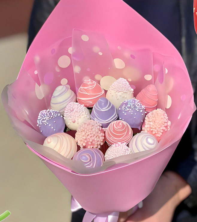 Pastel Dipped Strawberry Bouquet, Easter