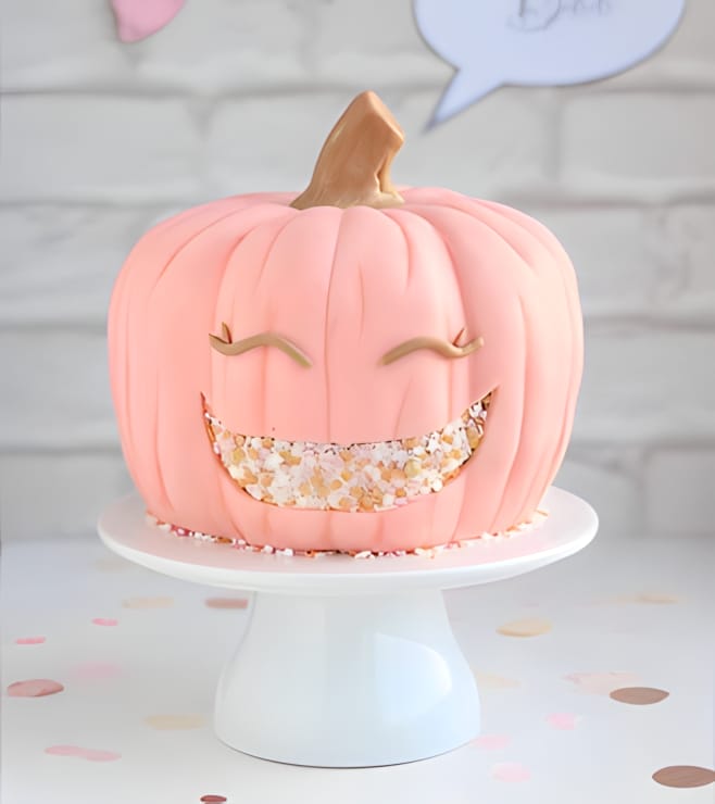 Pastel Pink Pumpkin Cake