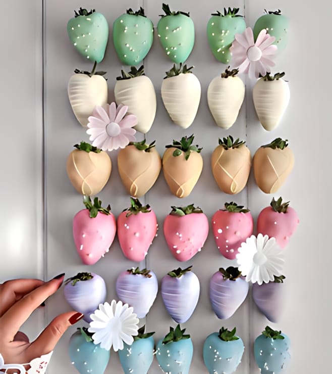 Pastel Hues Dipped Strawberries