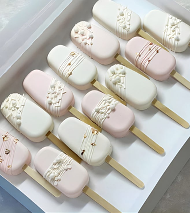 Pearly Pink Cakesicles