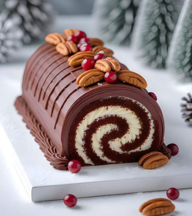 Pecan Cranberry Log Twist