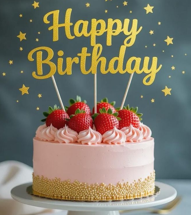 Pink Velvet Strawberry Cake, Cakes