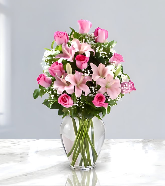 Pink Perfectionista Bouquet, Emirati Women's Day Gifts