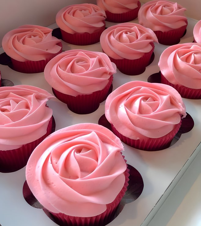 Pretty Pink Cupcake Swirls