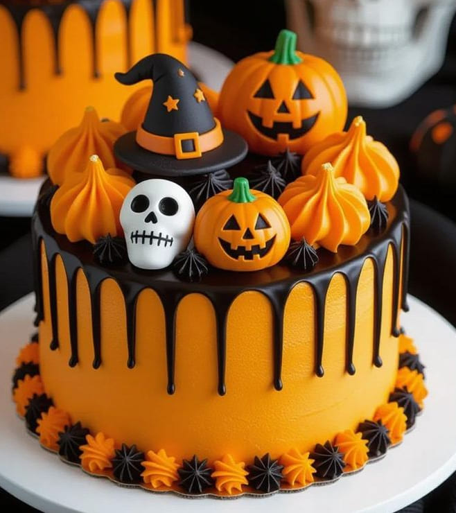 Pumpkin Hex Cake, Halloween