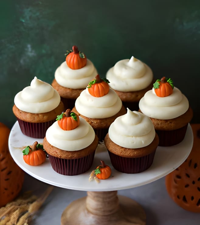Pumpkin Spice Cupcakes, Halloween