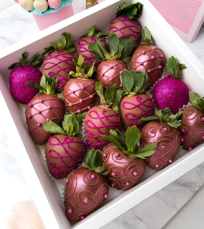 Purple Haze Dipped Strawberries