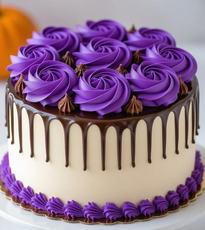 Purple Spell Drip Cake