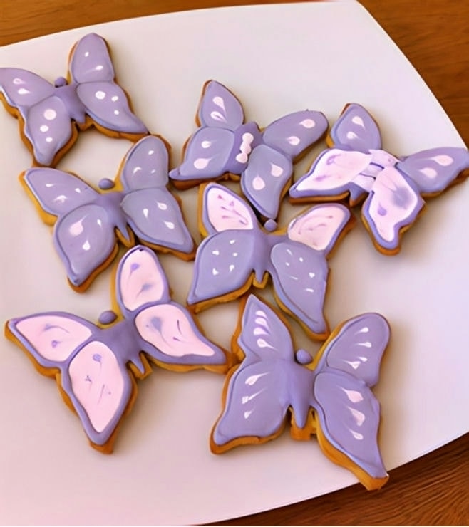 Purple Butterfly Cookies