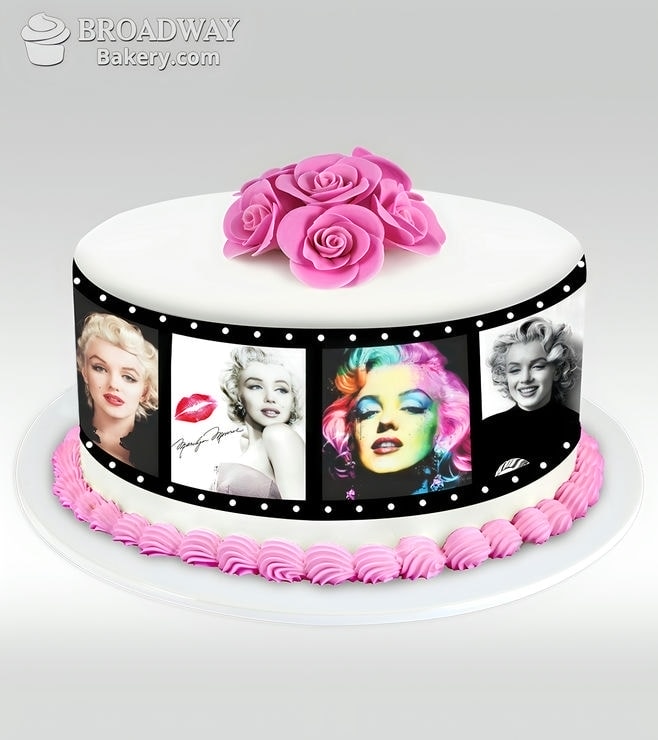 Red Velvet Photo Reel Cake