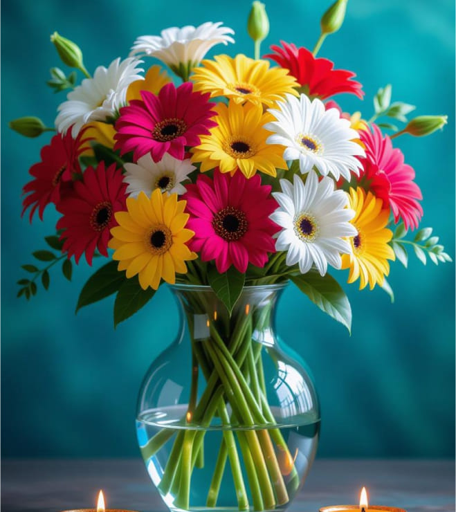 Rainbow Joy Vase