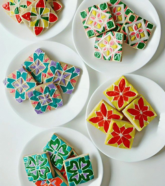 Rangoli Shortbread Cookies