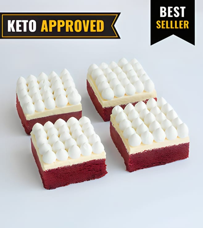 Keto Red Velvet Brownie By Broadway Bakery.