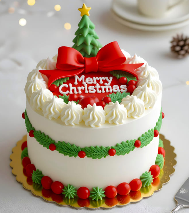 Ribbon Garland White Delight, Christmas Gifts