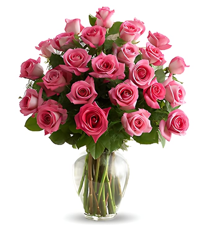 Rose Elegance Premium Long Stem Pink Roses