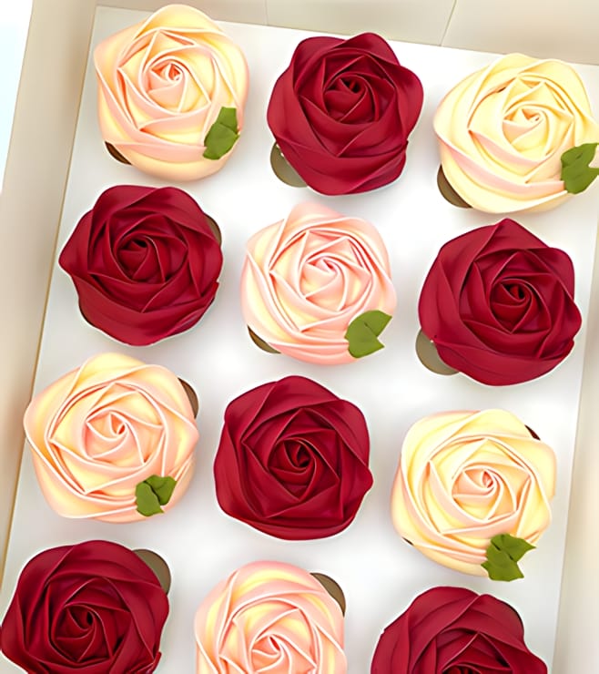 Rose Elegance Cupcakes