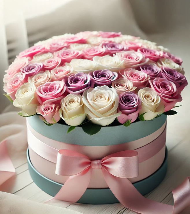 Rosette Elegance Hatbox