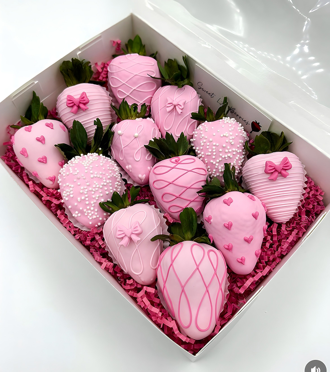 Rosy Bliss Dipped Strawberries, Mother's Day