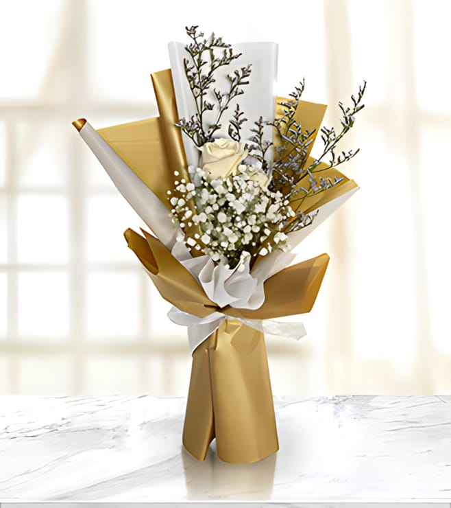 Royal White Rose Bouquet