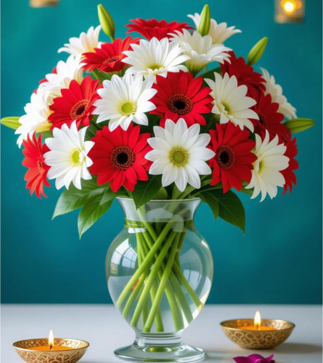 Ruby Frost Vase