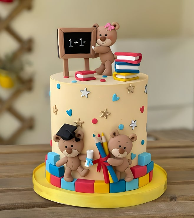 Scholar Bear Cake