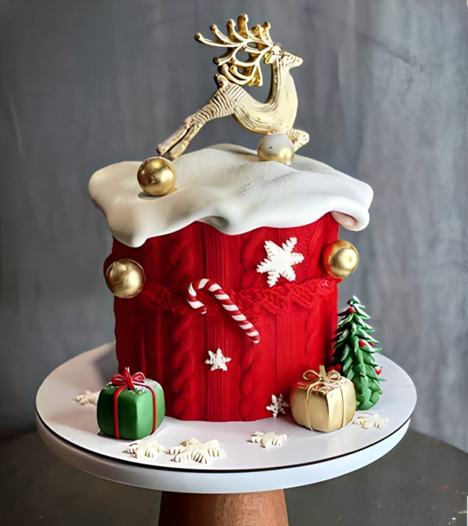 Sleigh Ride Christmas Cake