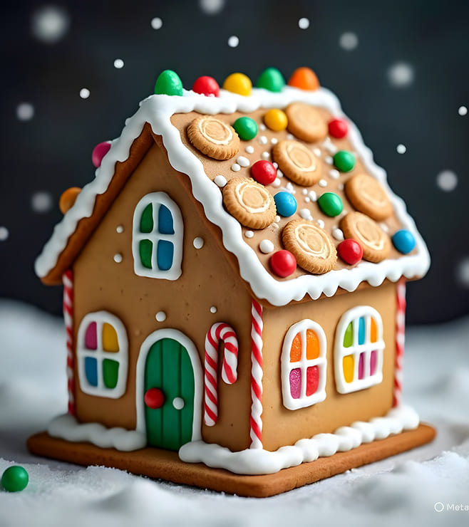 Snowfall Gingerbread Cottage, Christmas Gifts