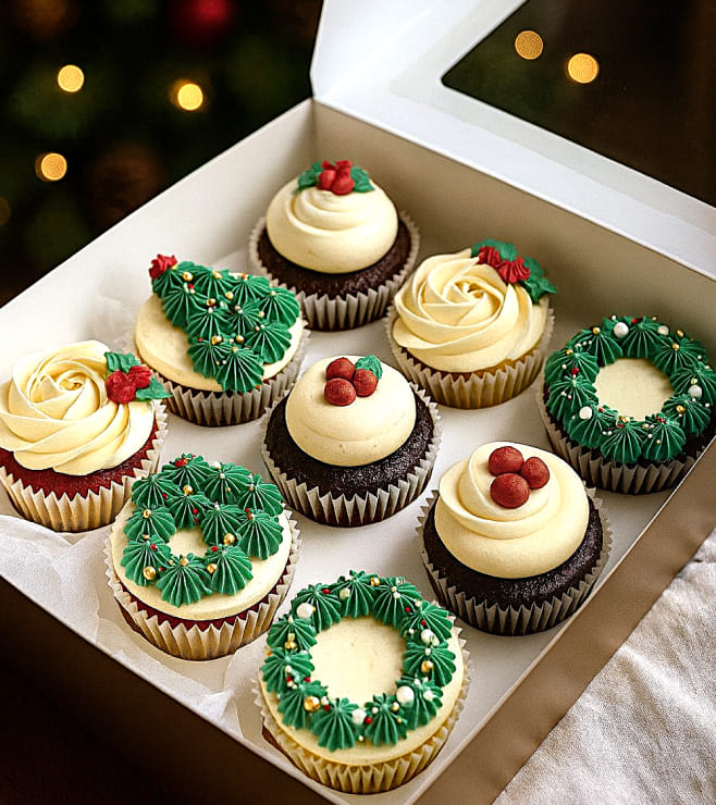 Snowy Treat Cupcakes, Christmas Gifts