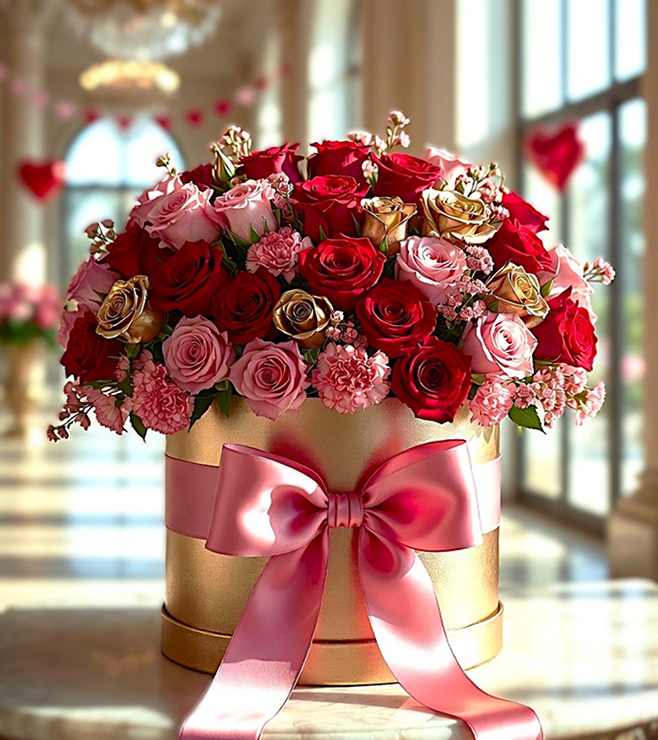 Softly Spoken Love Hatbox, Flowers