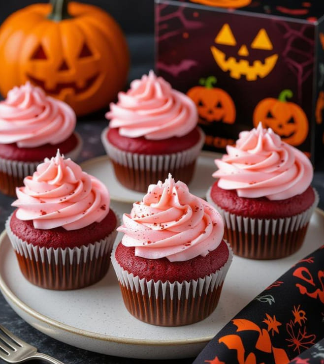 Spooky Blush Cupcakes