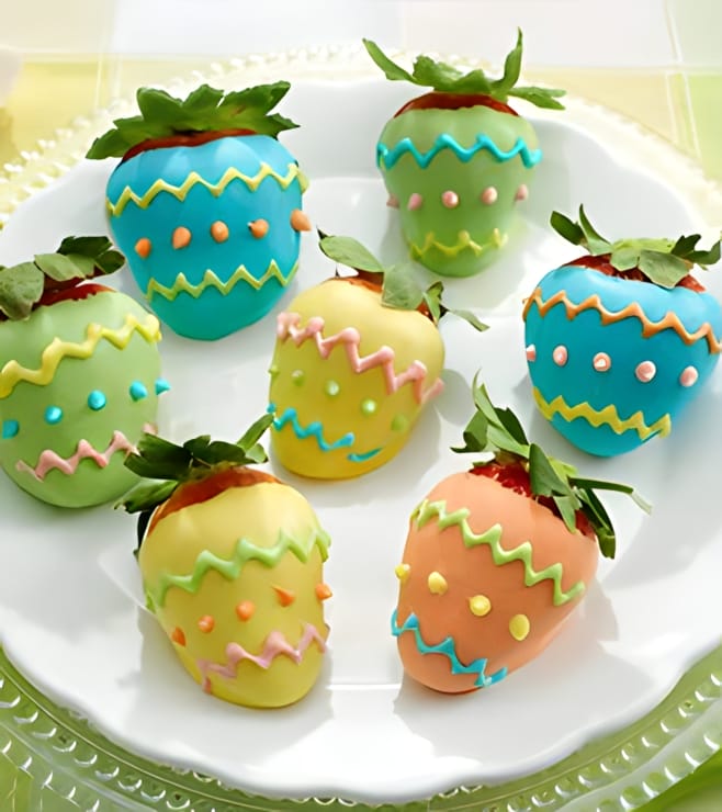 Springtime Dipped Strawberries, Easter