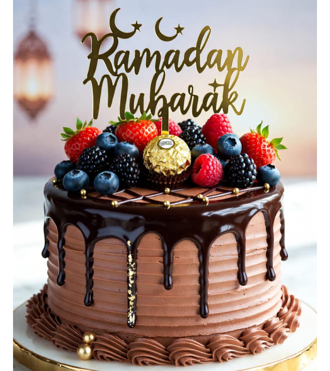 Starlit Berry Drip Cake