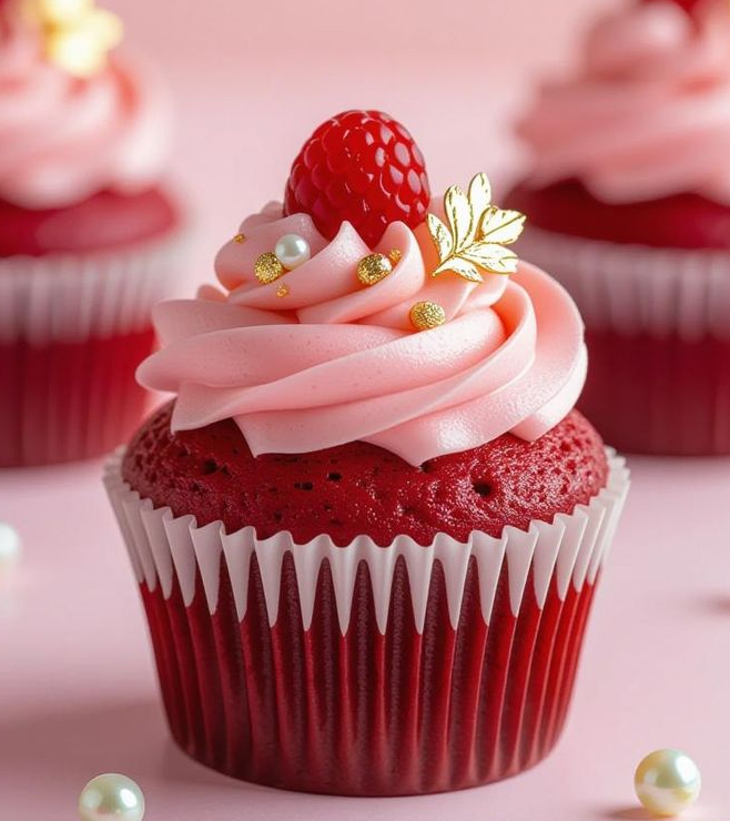 Strawberry Pearl Cupcakes