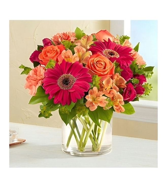 Sunset Passion Bouquet, Carnations
