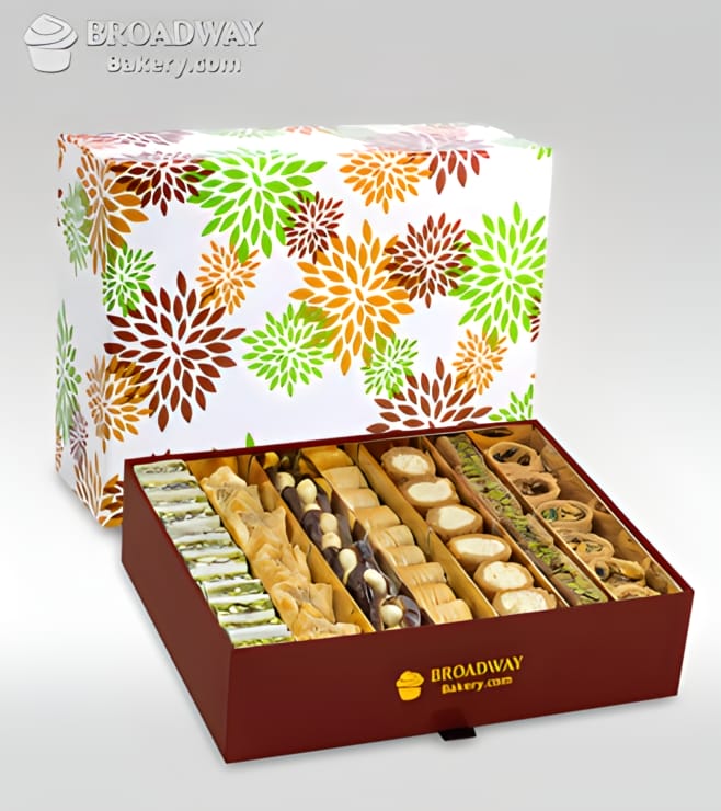 Traditional Sweets Gift Box, Gourmet Nuts & Snacks