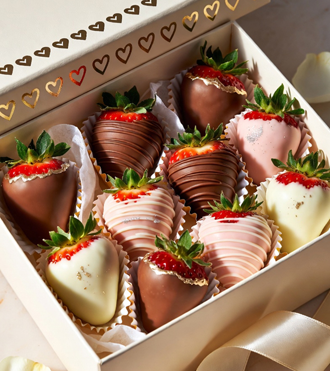 Sweet Luxury Dipped Strawberries, Mother's Day