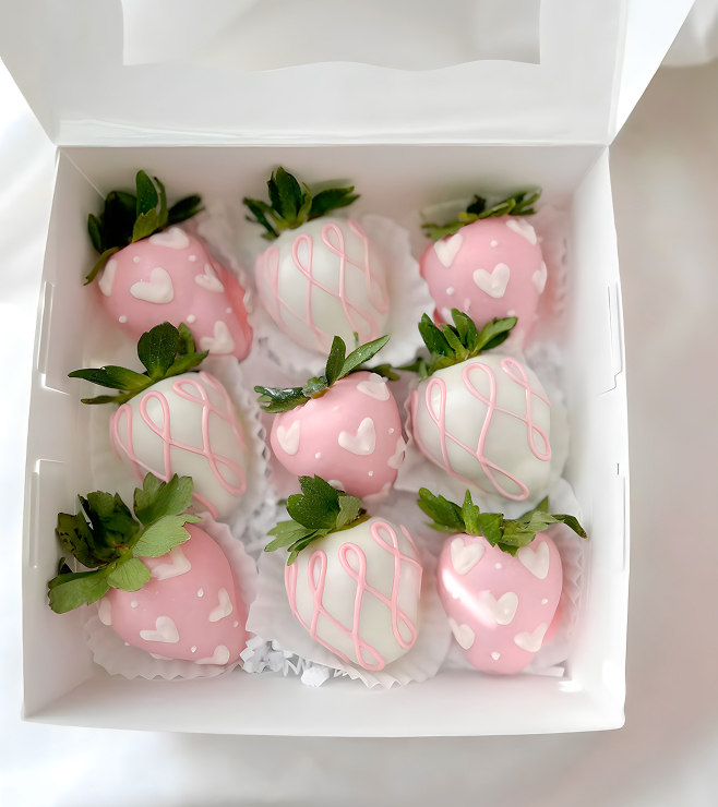 Sweet Velvet Dipped Strawberries, Mother's Day