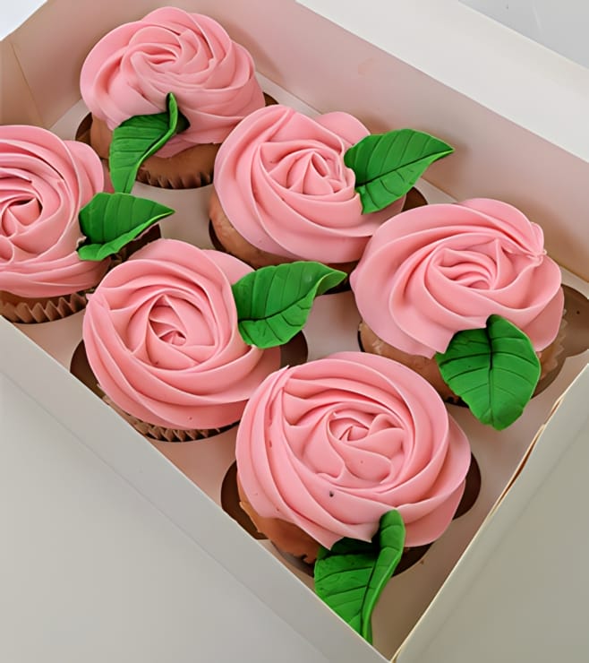 Sweet Rosebud Cupcakes