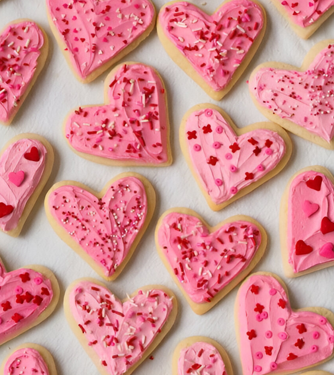 Sweetheart Sprinkle Cookies