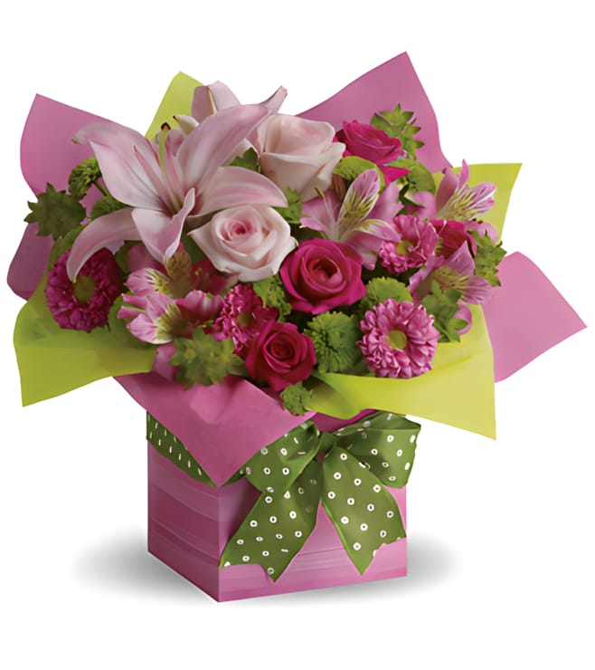 Pretty Pink Present, Daisies