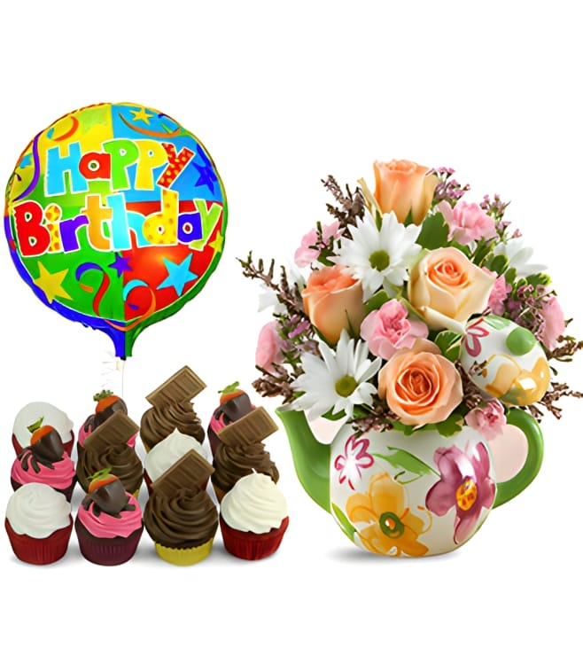 Teapot full of Blooms Birthday Bundle, Deals & Discounts