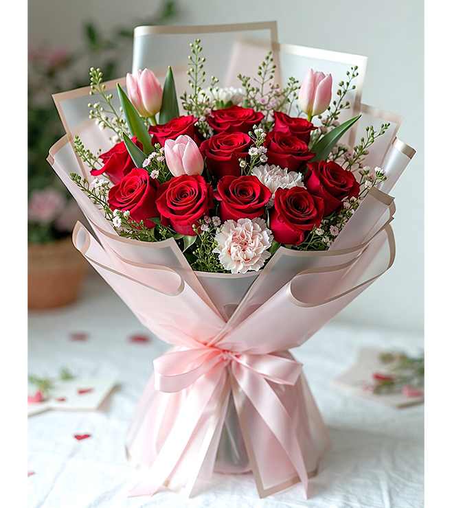 Tender Whisper Bouquet, Flowers