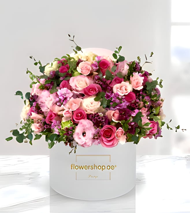 Tender Love Rose Hatbox