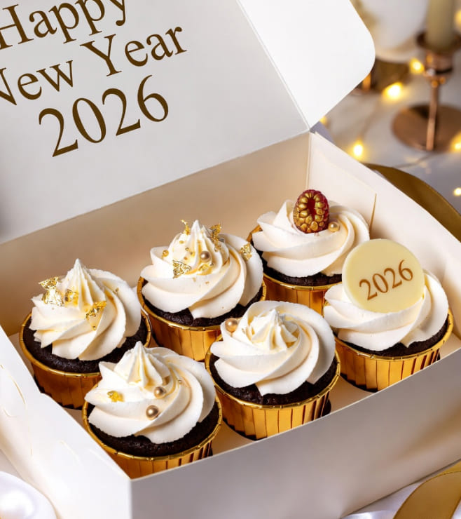 Toast Worthy Cupcakes, New Year Gifts